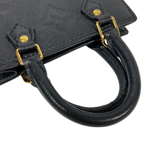 LOUIS VUITTON Shoulder Bag M81417 leather Navy Monogram Unplant Sac Plat Women Used Authentic