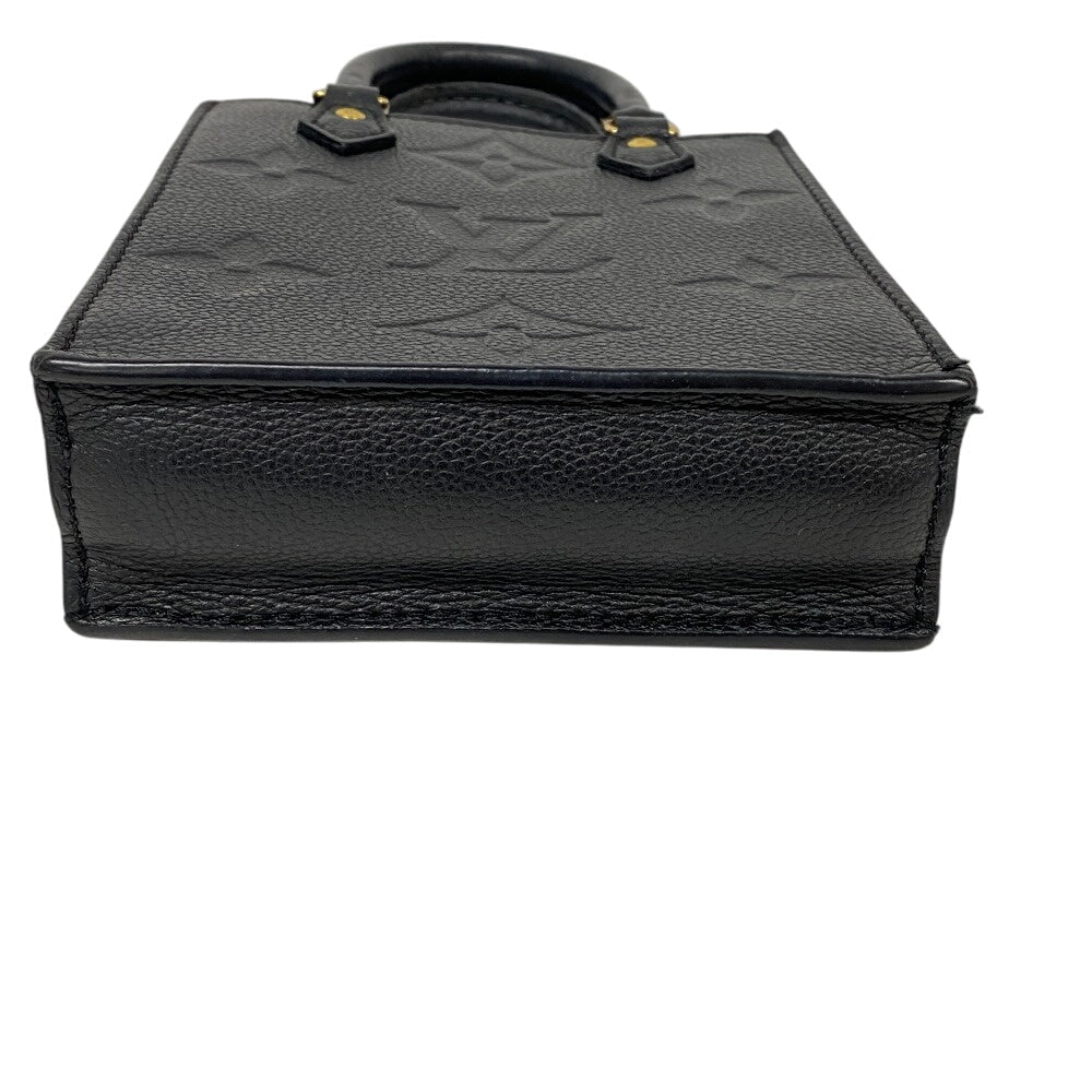 LOUIS VUITTON Shoulder Bag M81417 leather Navy Monogram Unplant Sac Plat Women Used Authentic