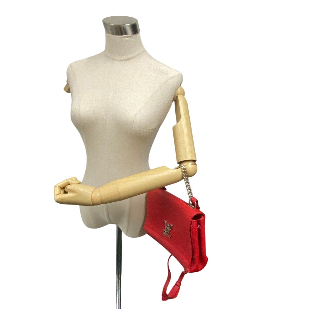 LOUIS VUITTON Shoulder Bag M51202 leather Red LV logo Rock Me 2 BB Women Used Authentic