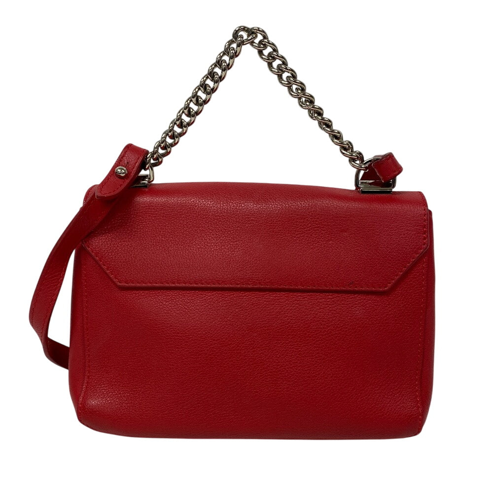 LOUIS VUITTON Shoulder Bag M51202 leather Red LV logo Rock Me 2 BB Women Used Authentic