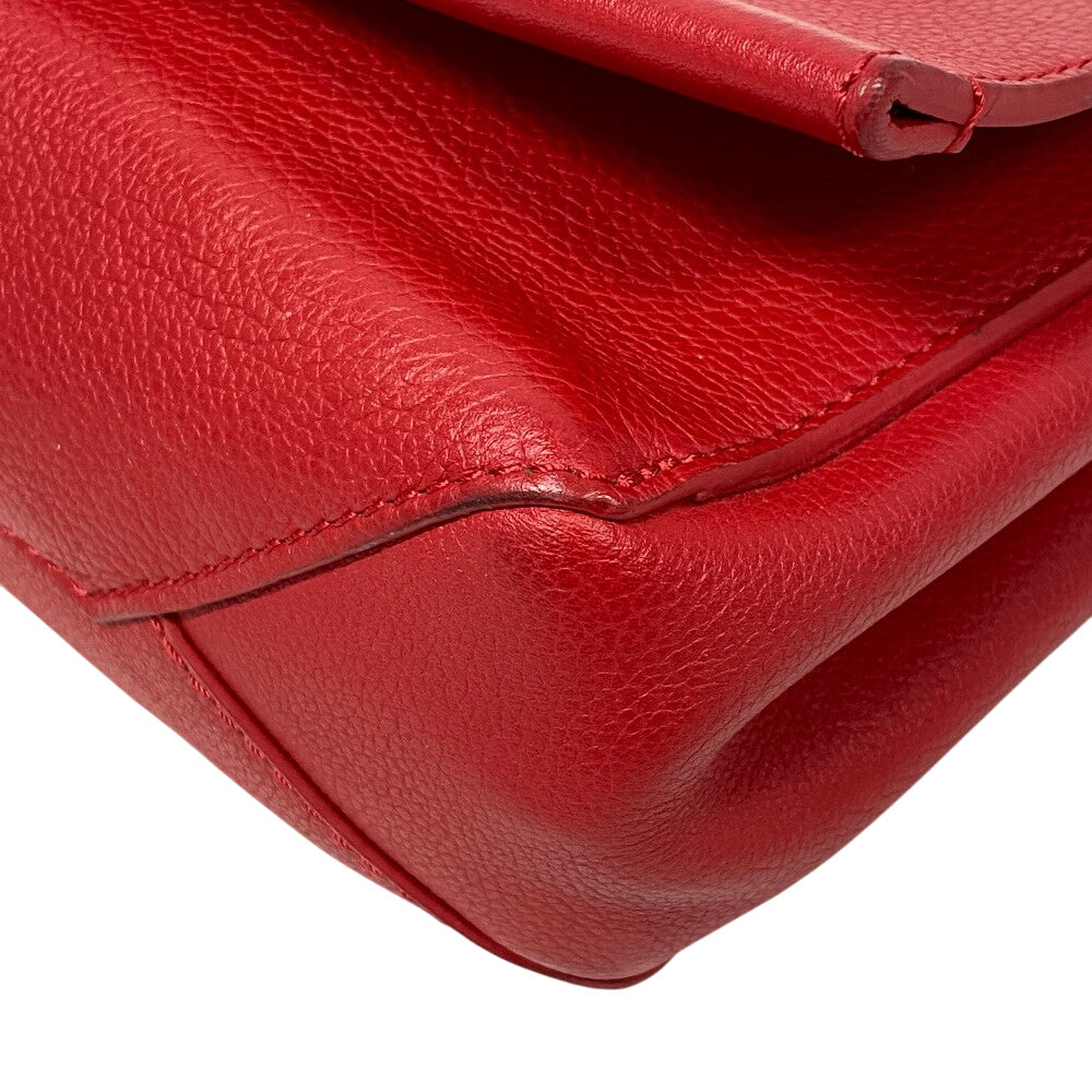 LOUIS VUITTON Shoulder Bag M51202 leather Red LV logo Rock Me 2 BB Women Used Authentic