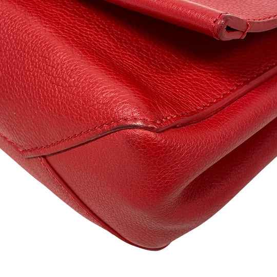 LOUIS VUITTON Shoulder Bag M51202 leather Red LV logo Rock Me 2 BB Women Used Authentic