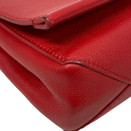 LOUIS VUITTON Shoulder Bag M51202 leather Red LV logo Rock Me 2 BB Women Used Authentic