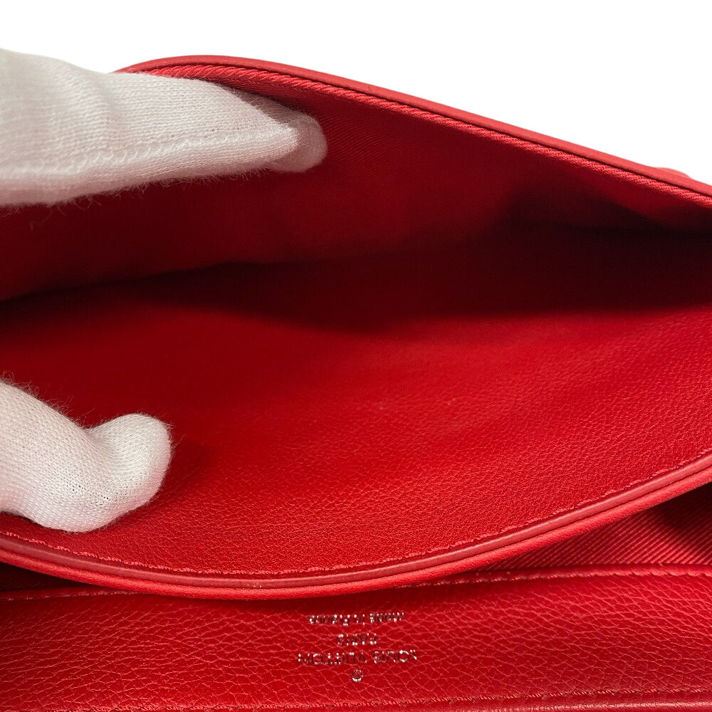 LOUIS VUITTON Shoulder Bag M51202 leather Red LV logo Rock Me 2 BB Women Used Authentic