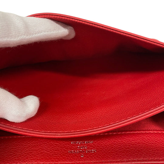 LOUIS VUITTON Shoulder Bag M51202 leather Red LV logo Rock Me 2 BB Women Used Authentic