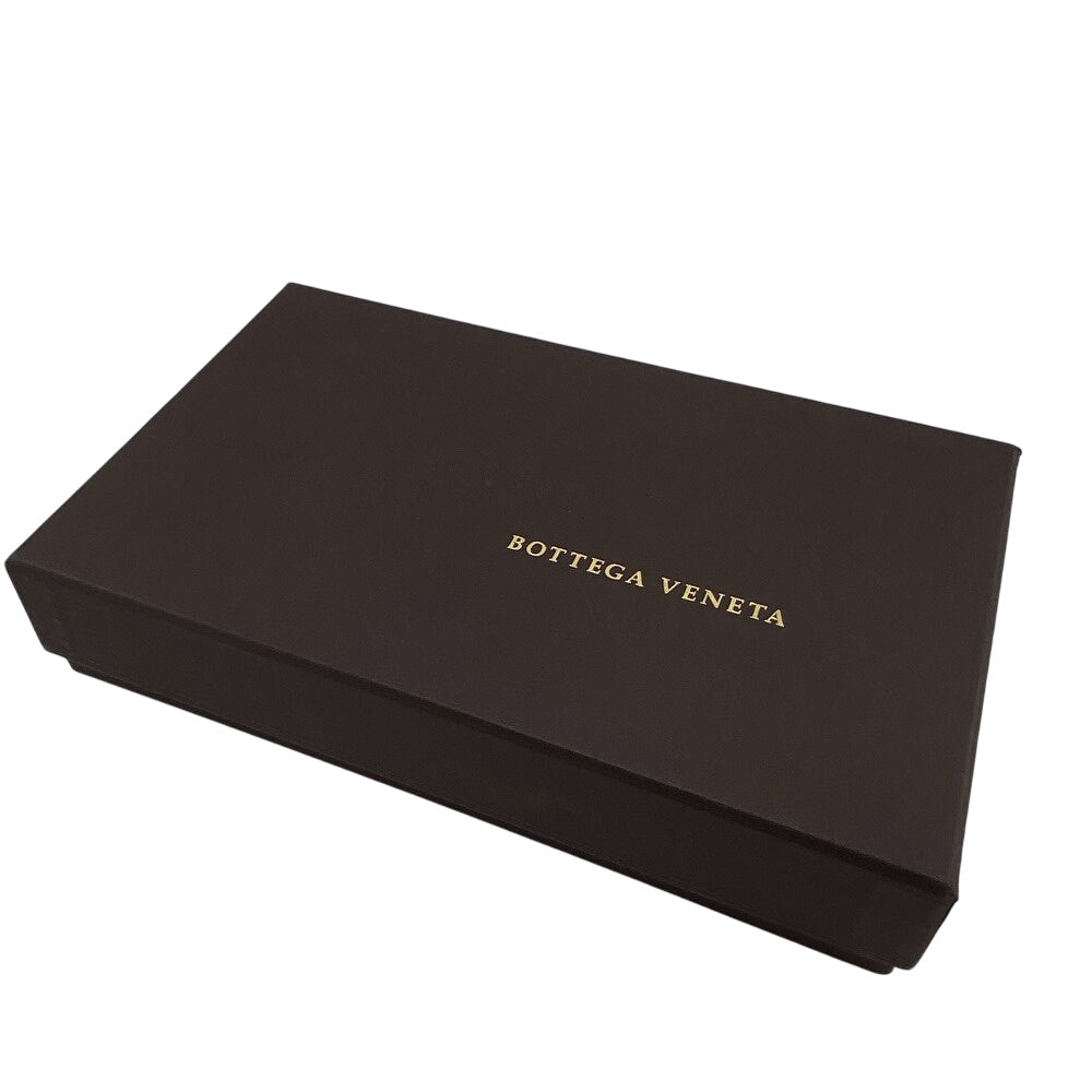 BOTTEGAVENETA Long Wallet Purse leather Brown W Hook Wallet  Bifold Wallet INTRECCIATO mens Used Authentic