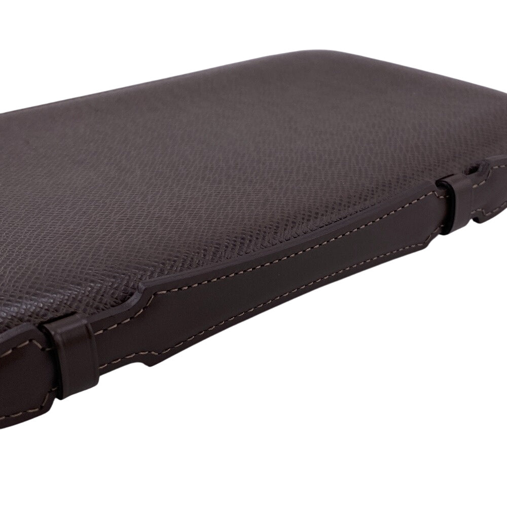 LOUIS VUITTON Long Wallet Purse M30658 leather Brown Travel case Taiga Organizer Atoll mens Used Authentic