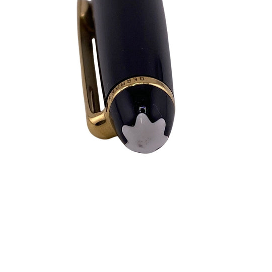 MONTBLANC fountain pen Gold Plated black Nib 14K/585 Meisterstck mens(Unisex) Used Authentic