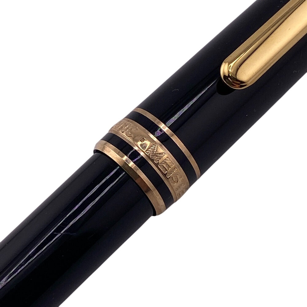 MONTBLANC fountain pen Gold Plated black Nib 14K/585 Meisterstck mens(Unisex) Used Authentic