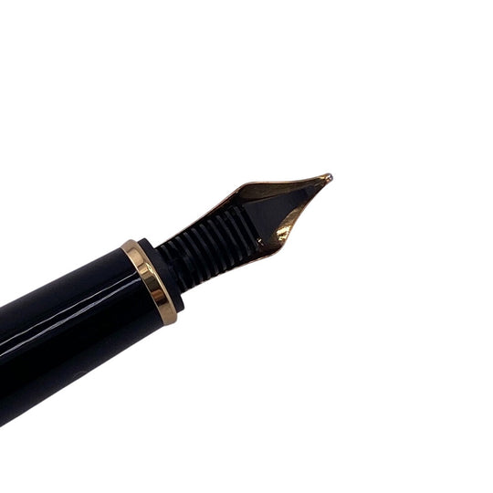 MONTBLANC fountain pen Gold Plated black Nib 14K/585 Meisterstck mens(Unisex) Used Authentic