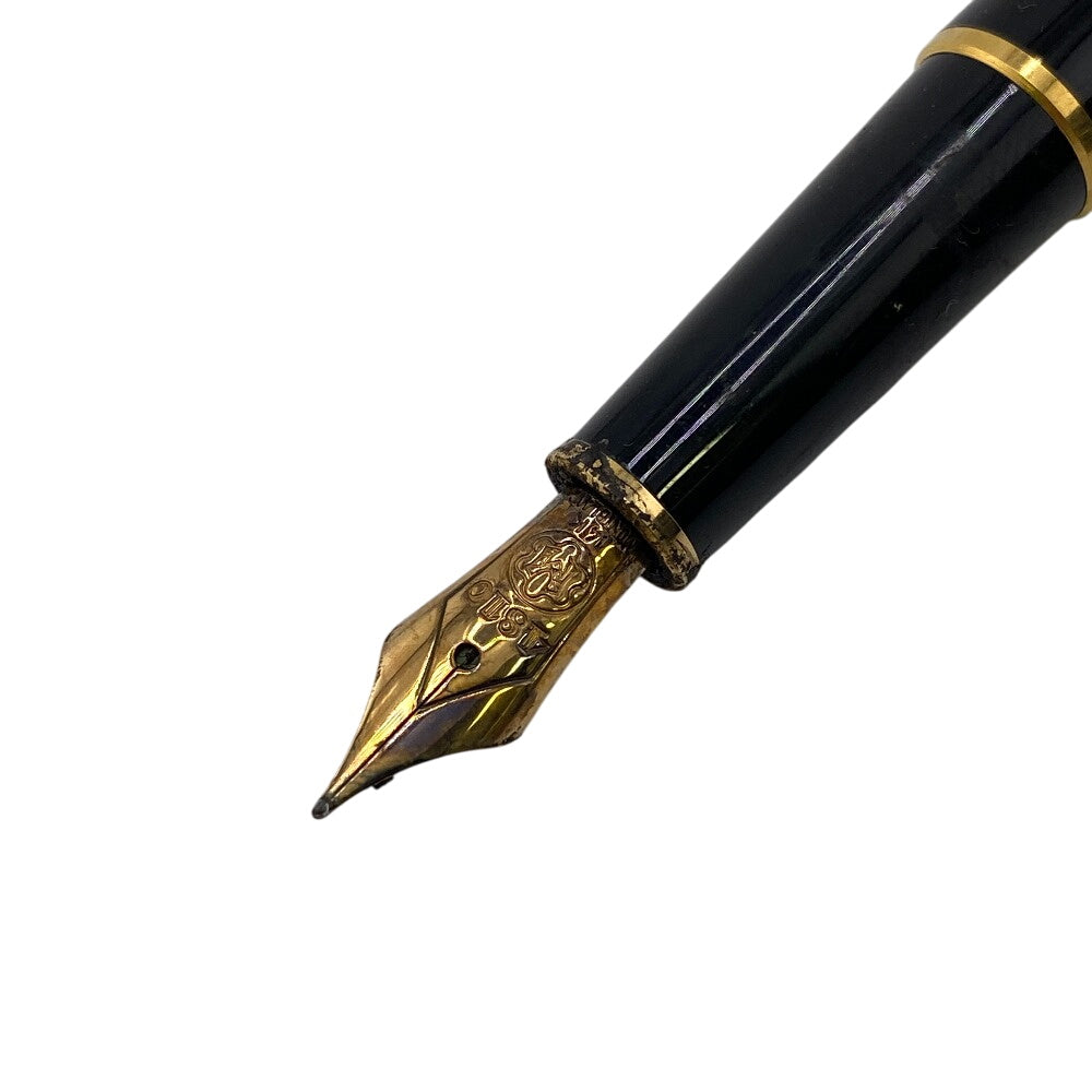 MONTBLANC fountain pen Gold Plated black Nib 14K Meisterstck mens(Unisex) Used Authentic