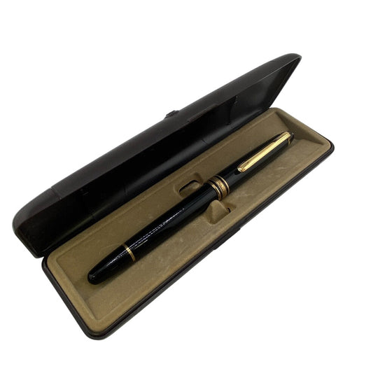 MONTBLANC fountain pen Gold Plated black Nib 14K Meisterstck mens(Unisex) Used Authentic
