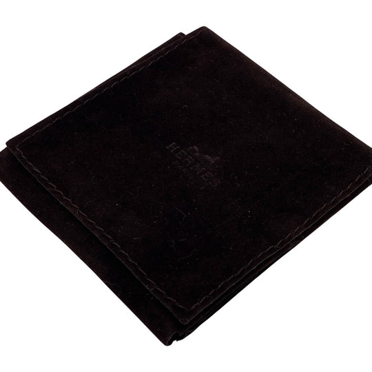 HERMES Pierce Gold Plated gray Mini Pop Ash H Women Used Authentic