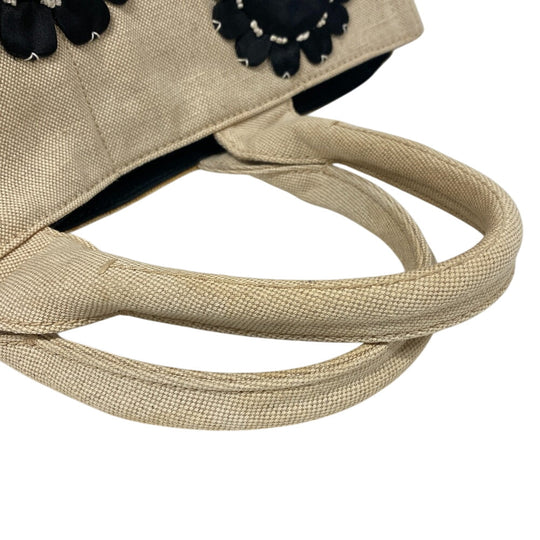 PRADA Tote Bag canvas white Mistrino Canapa flour Women Used Authentic