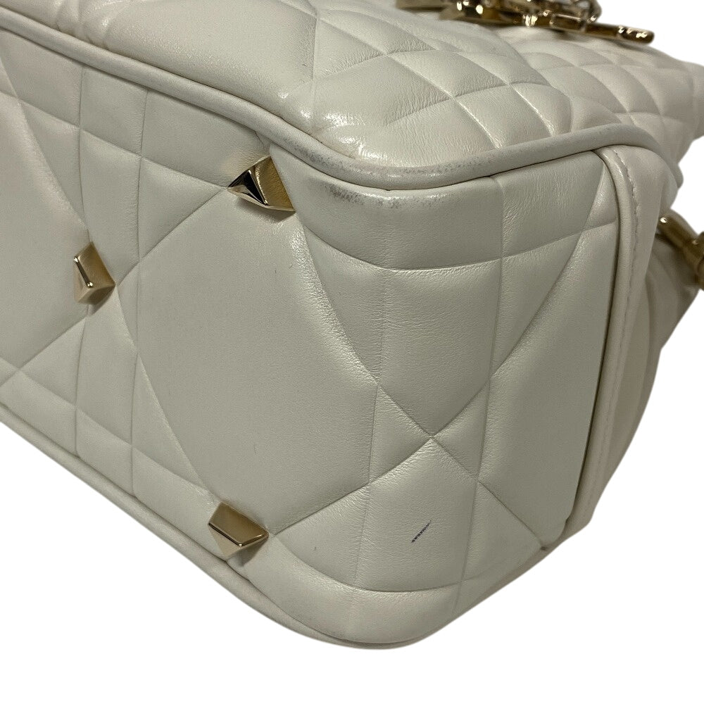 Christian Dior Handbag M0699OVJX leather white 2WAY handbag Cannage Lady Women Used Authentic