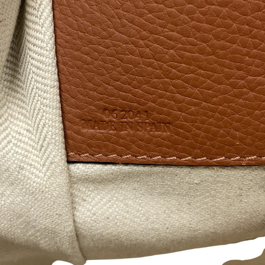LOEWE Handbag leather Brown 2WAY handbag Hammock Drawstring Small Women Used Authentic