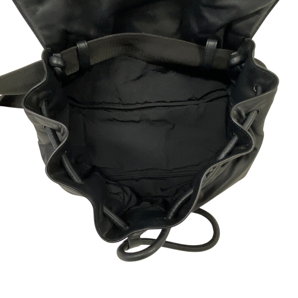 BOTTEGAVENETA Sling bag leather black Cross body Beak mens Used Authentic
