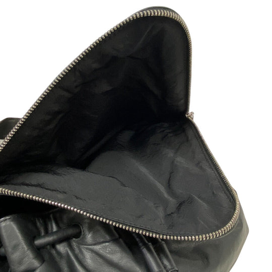 BOTTEGAVENETA Sling bag leather black Cross body Beak mens Used Authentic