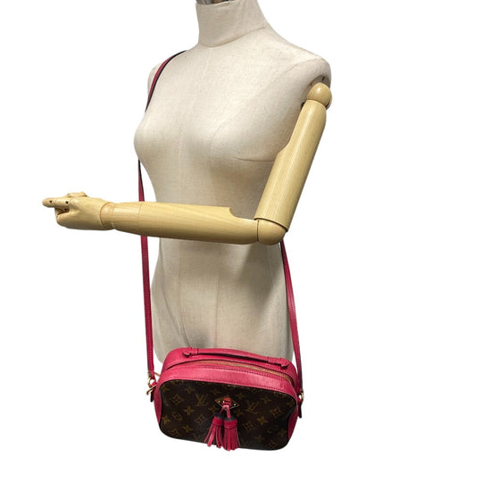 LOUIS VUITTON Shoulder Bag M43557 Monogram, PVC coated canvas Brown Freesia Monogram Saintonge Women Used Authentic