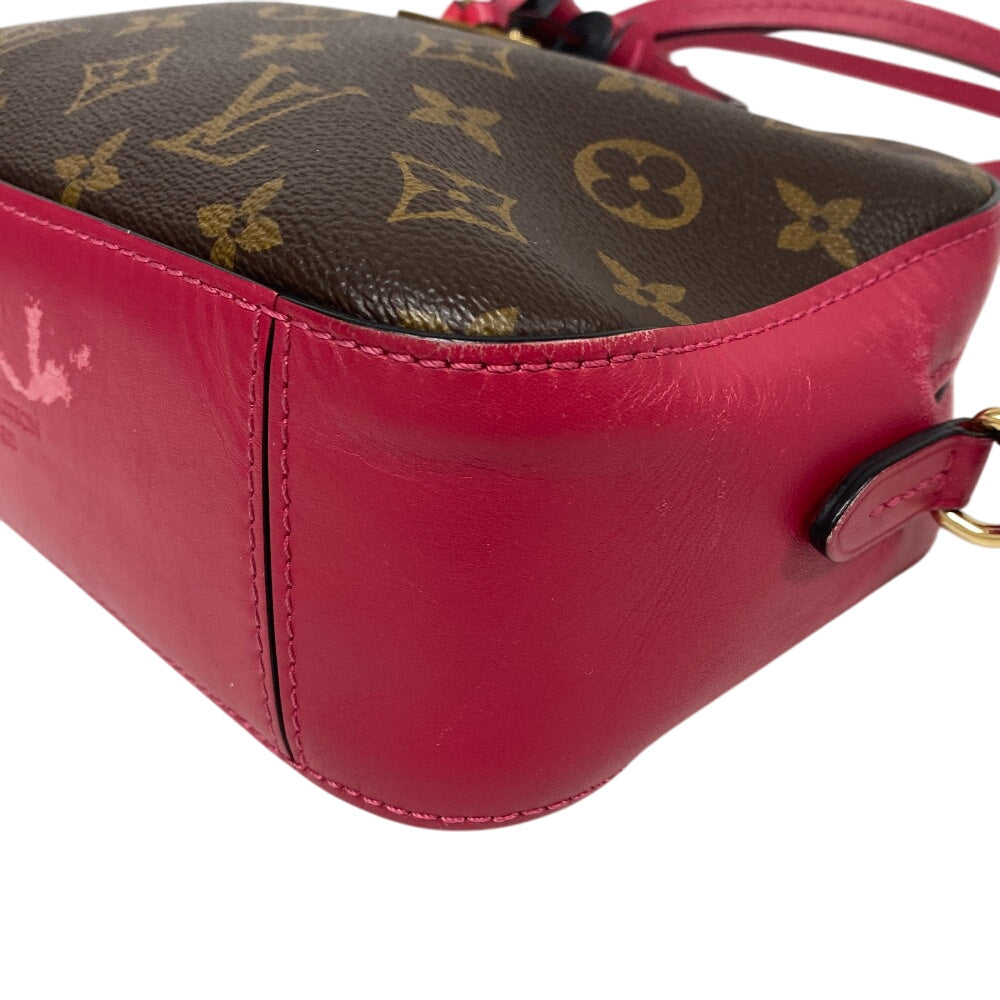 LOUIS VUITTON Shoulder Bag M43557 Monogram, PVC coated canvas Brown Freesia Monogram Saintonge Women Used Authentic