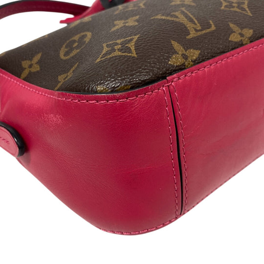 LOUIS VUITTON Shoulder Bag M43557 Monogram, PVC coated canvas Brown Freesia Monogram Saintonge Women Used Authentic