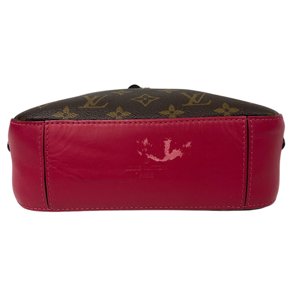LOUIS VUITTON Shoulder Bag M43557 Monogram, PVC coated canvas Brown Freesia Monogram Saintonge Women Used Authentic
