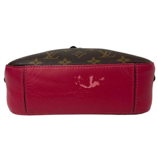 LOUIS VUITTON Shoulder Bag M43557 Monogram, PVC coated canvas Brown Freesia Monogram Saintonge Women Used Authentic