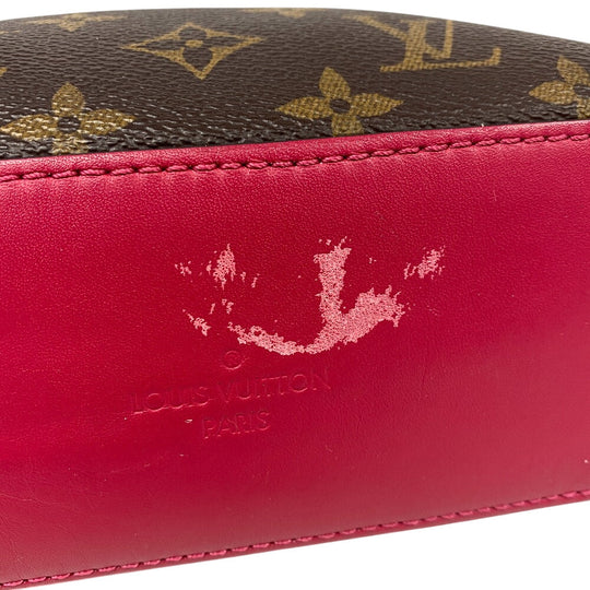 LOUIS VUITTON Shoulder Bag M43557 Monogram, PVC coated canvas Brown Freesia Monogram Saintonge Women Used Authentic