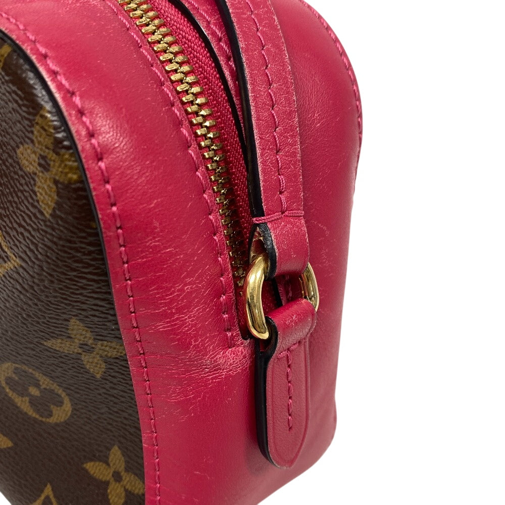 LOUIS VUITTON Shoulder Bag M43557 Monogram, PVC coated canvas Brown Freesia Monogram Saintonge Women Used Authentic