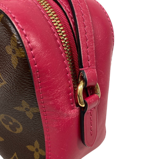 LOUIS VUITTON Shoulder Bag M43557 Monogram, PVC coated canvas Brown Freesia Monogram Saintonge Women Used Authentic