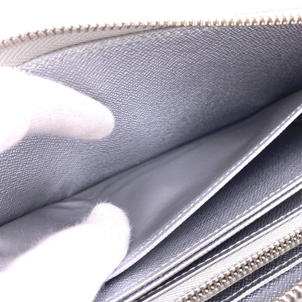 LOUIS VUITTON Long Wallet Purse M82794 leather Silver Zip Around Epi Zippy wallet Women Used Authentic