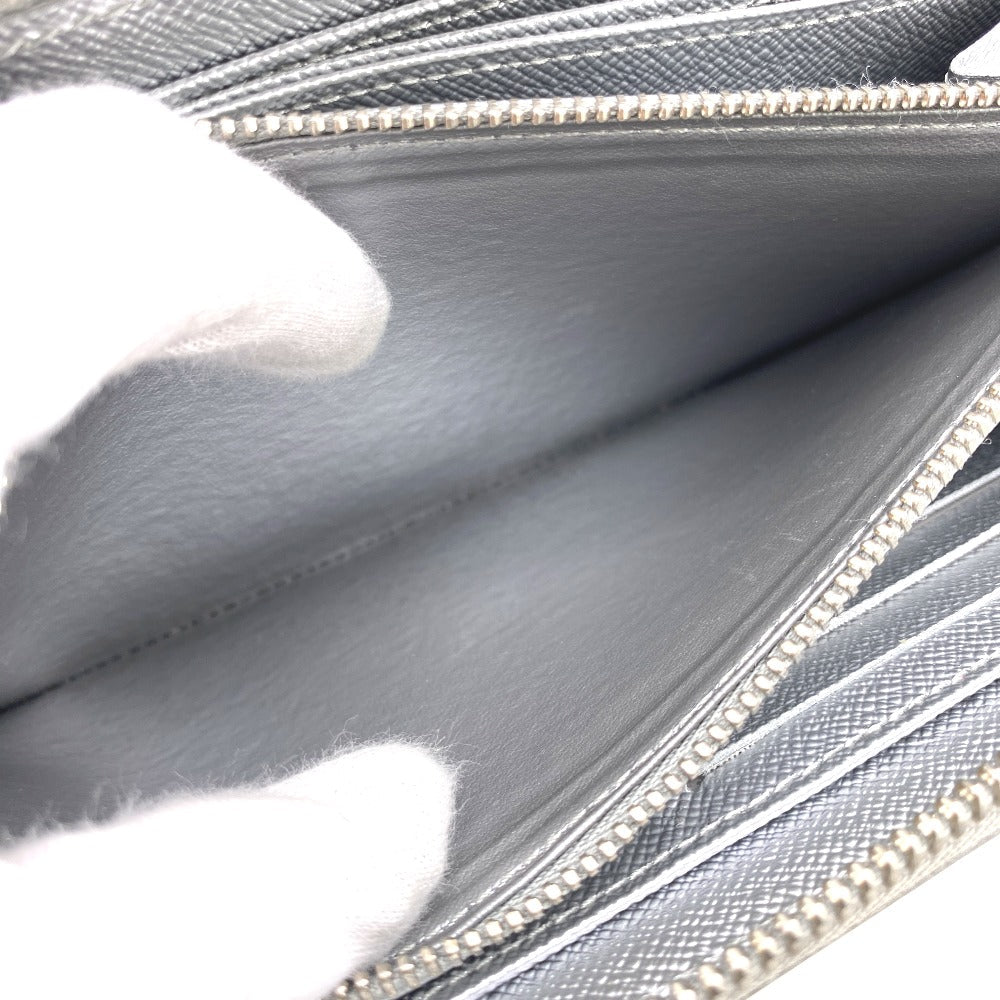 LOUIS VUITTON Long Wallet Purse M82794 leather Silver Zip Around Epi Zippy wallet Women Used Authentic