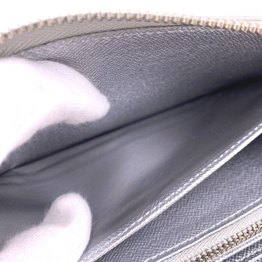 LOUIS VUITTON Long Wallet Purse M82794 leather Silver Zip Around Epi Zippy wallet Women Used Authentic