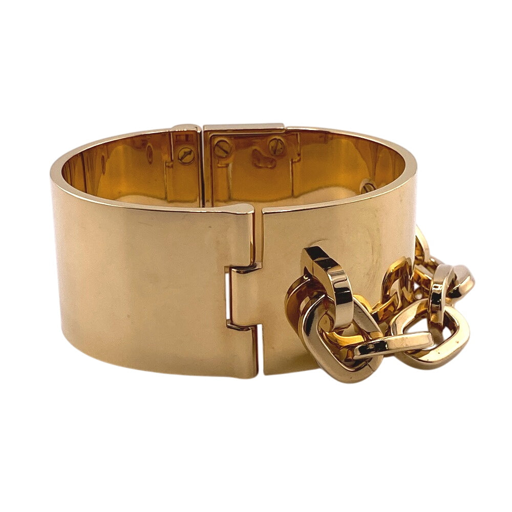 LOUIS VUITTON Bangle M65223 Gold Plated gold Rock Me Manchette Women Used Authentic