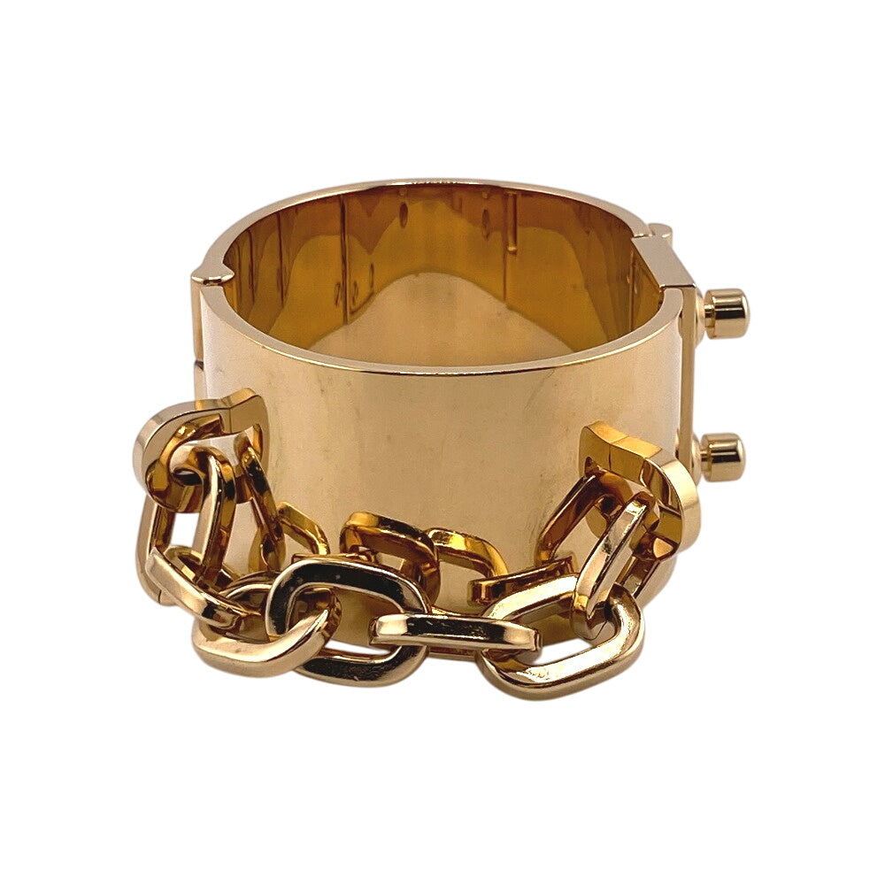 LOUIS VUITTON Bangle M65223 Gold Plated gold Rock Me Manchette Women Used Authentic