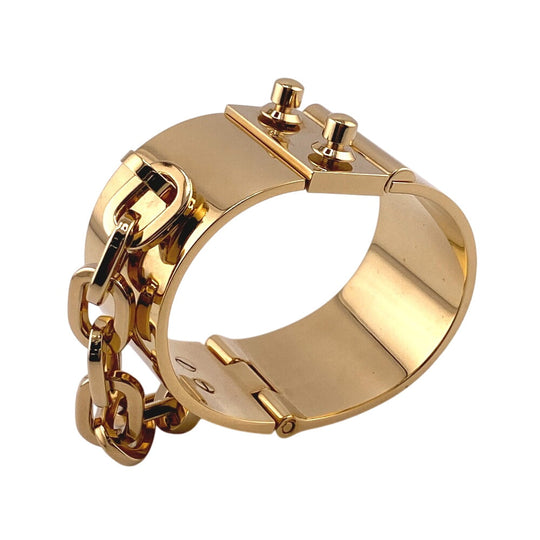 LOUIS VUITTON Bangle M65223 Gold Plated gold Rock Me Manchette Women Used Authentic