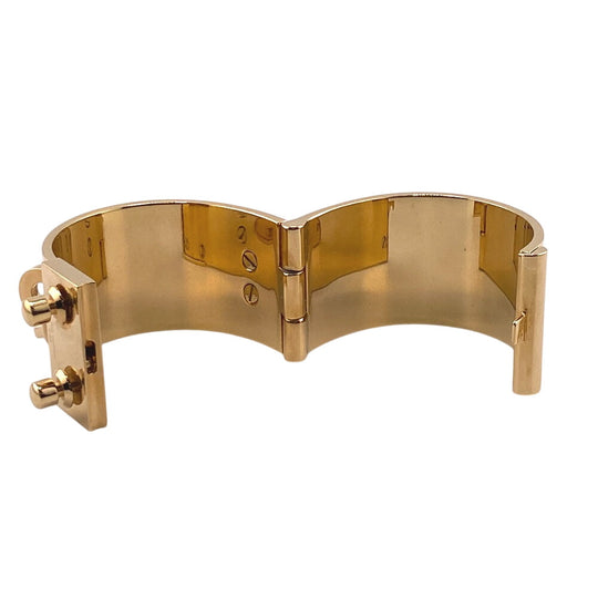 LOUIS VUITTON Bangle M65223 Gold Plated gold Rock Me Manchette Women Used Authentic