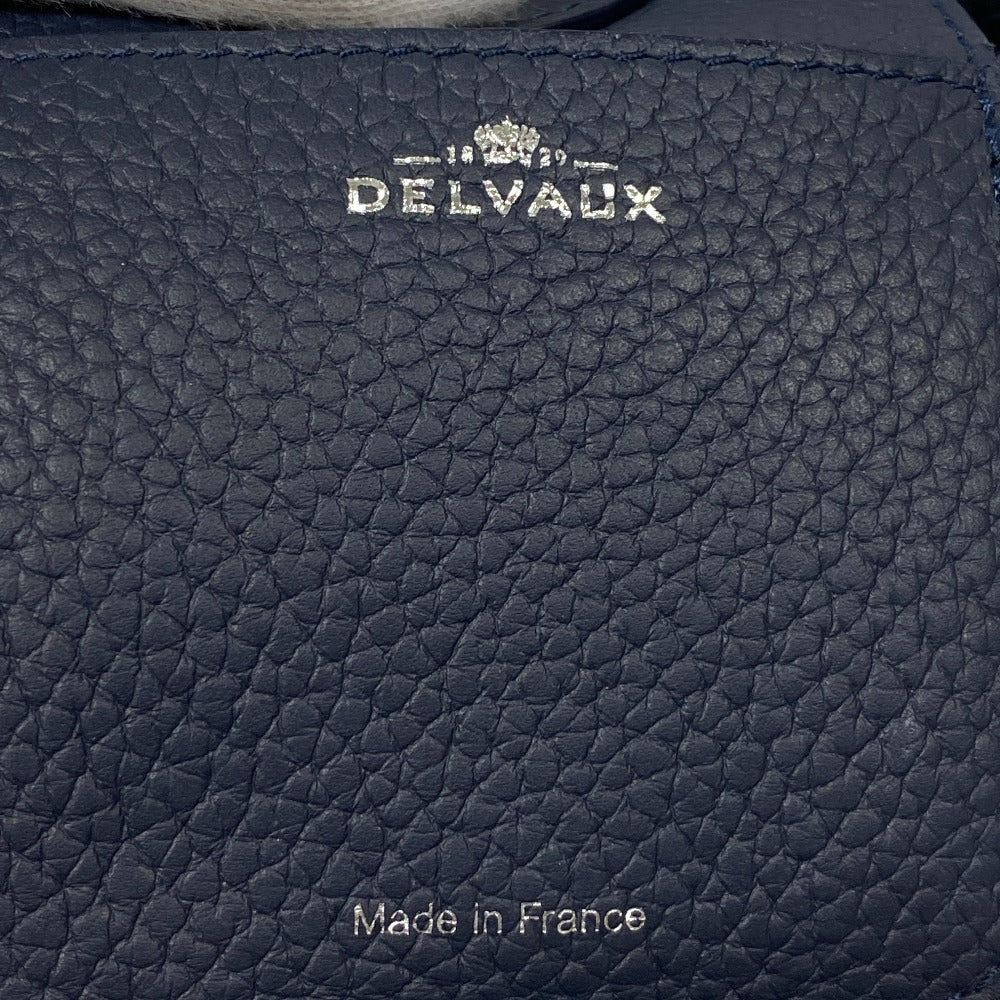 DELVAUX Shoulder Bag leather Navy Pan Toy Women Used Authentic