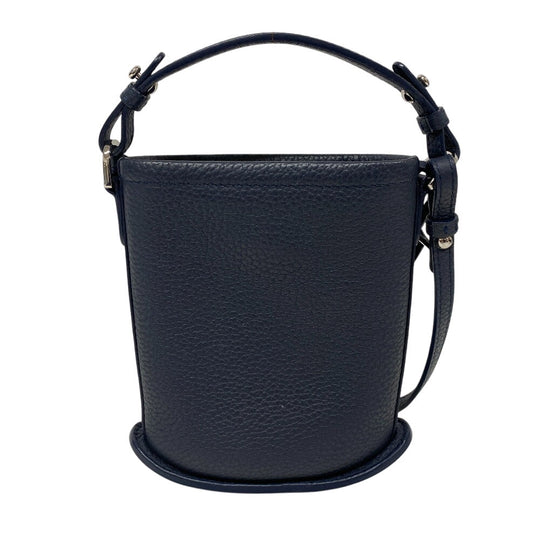 DELVAUX Shoulder Bag leather Navy Pan Toy Women Used Authentic