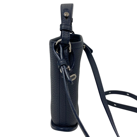 DELVAUX Shoulder Bag leather Navy Pan Toy Women Used Authentic