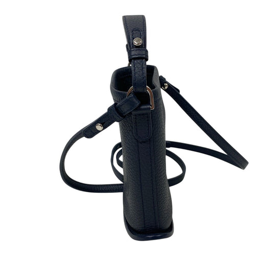 DELVAUX Shoulder Bag leather Navy Pan Toy Women Used Authentic