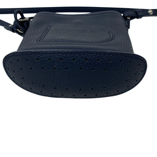 DELVAUX Shoulder Bag leather Navy Pan Toy Women Used Authentic