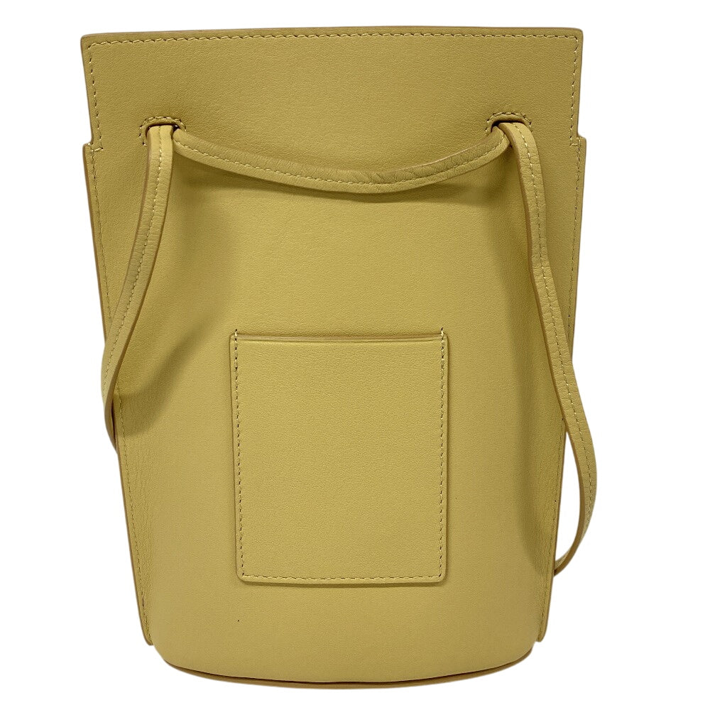 LOEWE Shoulder Bag leather beige dice pocket Women Used Authentic