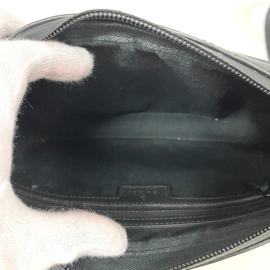 GUCCI Shoulder Bag 771293 rubber black GG Rubber mens Used Authentic