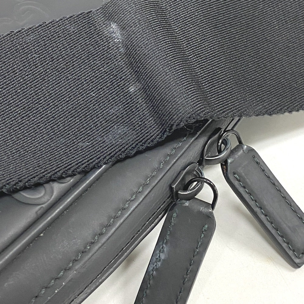 GUCCI Shoulder Bag 771293 rubber black GG Rubber mens Used Authentic