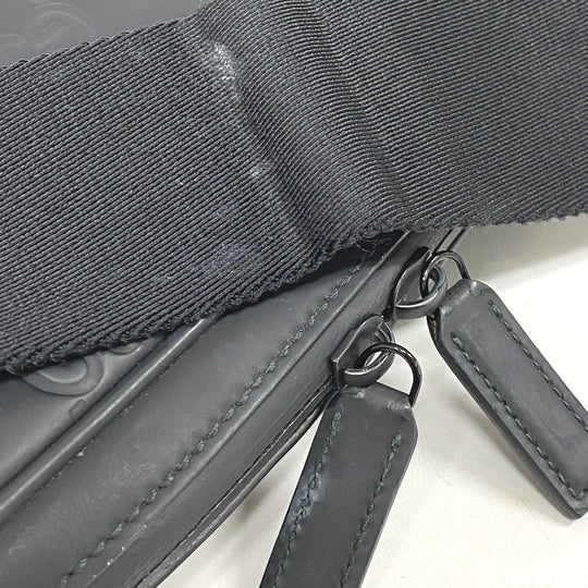 GUCCI Shoulder Bag 771293 rubber black GG Rubber mens Used Authentic