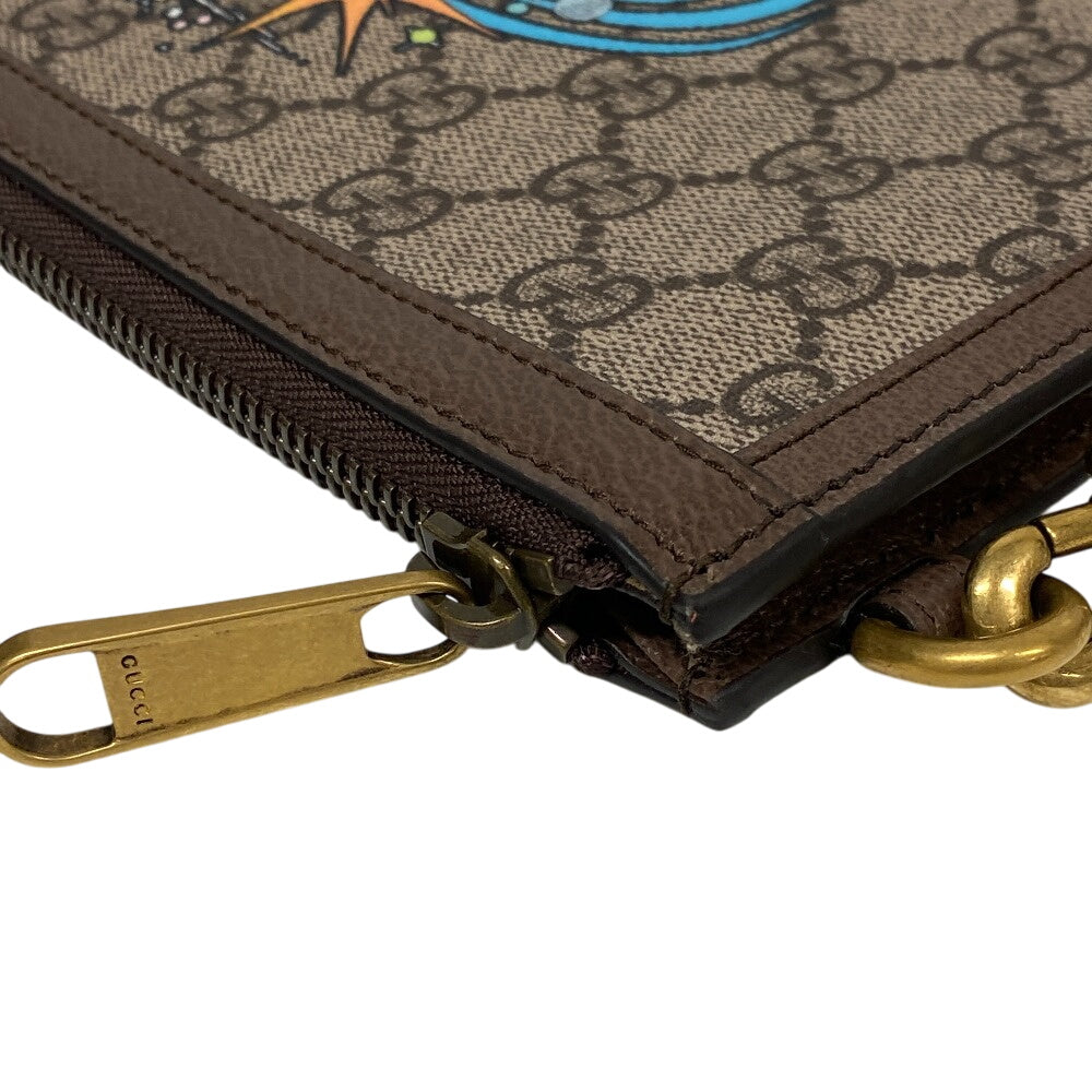 GUCCI Clutch bag 647925 PVC, Leather Brown Disney Donald GG Supreme mens(Unisex) Used Authentic