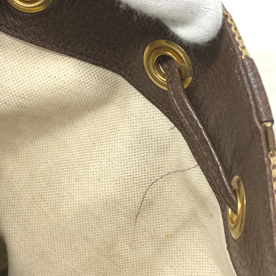GUCCI Backpack 678829 Canvas, Leather Brown Jumbo GG mens(Unisex) Used Authentic