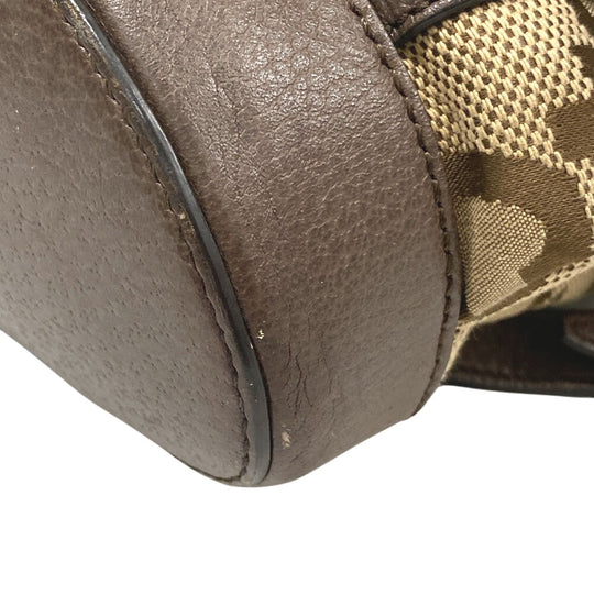 GUCCI Backpack 678829 Canvas, Leather Brown Jumbo GG mens(Unisex) Used Authentic