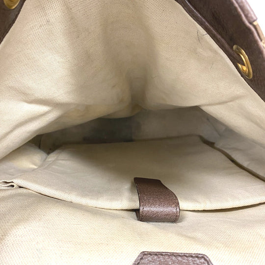 GUCCI Backpack 678829 Canvas, Leather Brown Jumbo GG mens(Unisex) Used Authentic